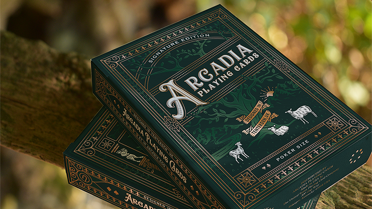 The Arcadia Signature Edition, cartes à jouer vertes par Arcadia Playing Cards