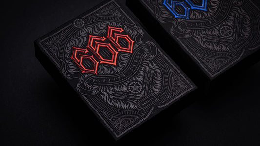 666 cartes à jouer rouges par Riffle Shuffle