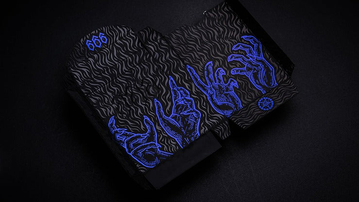 666 cartes à jouer bleues par Riffle Shuffle