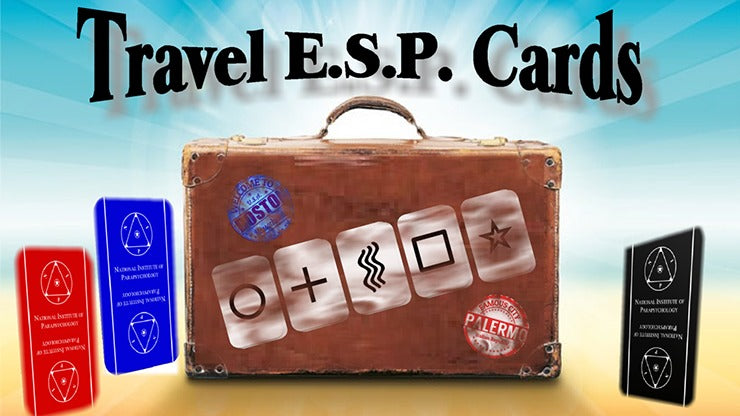 Cartes ESP de voyage bleues et rouges, gadgets et instructions en ligne par Paul Carnazzo