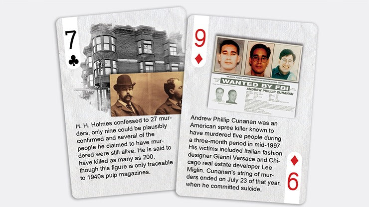 History Of American Crime Playing Cards