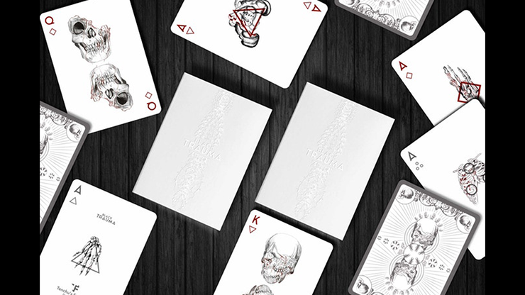 Cartes à jouer Black Trauma White Edition