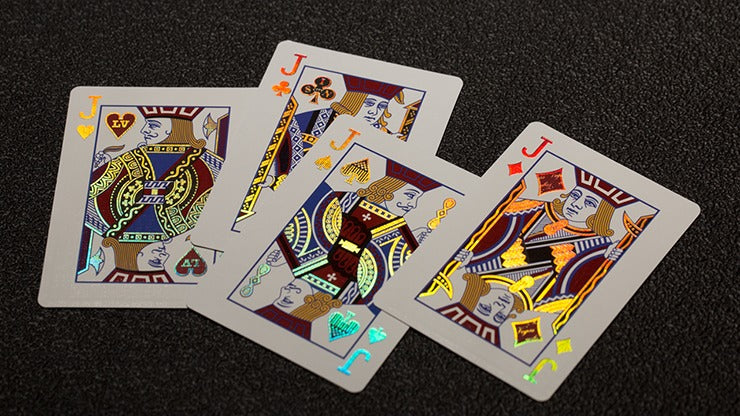 Vegas Diffractor Ultraviolet Numbered Playing Cards