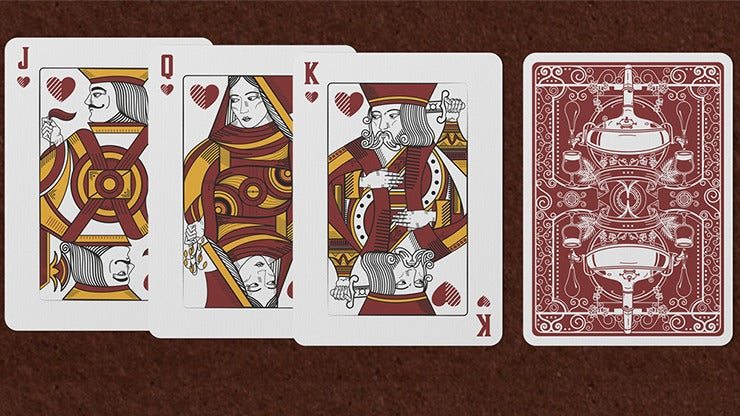 Hops &amp; Barley, Deep Amber Ale Playing Cards by JOCU Playing Cards