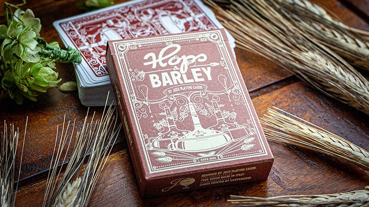 Hops &amp; Barley, Deep Amber Ale Playing Cards by JOCU Playing Cards