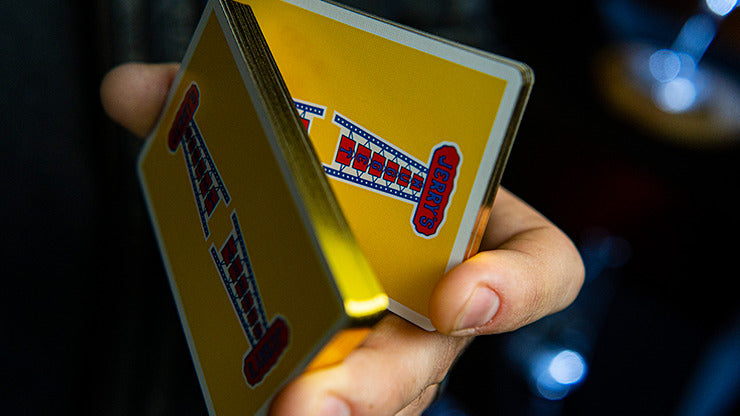 Gilded Vintage Feel Jerry's Nuggets, cartes à jouer jaunes