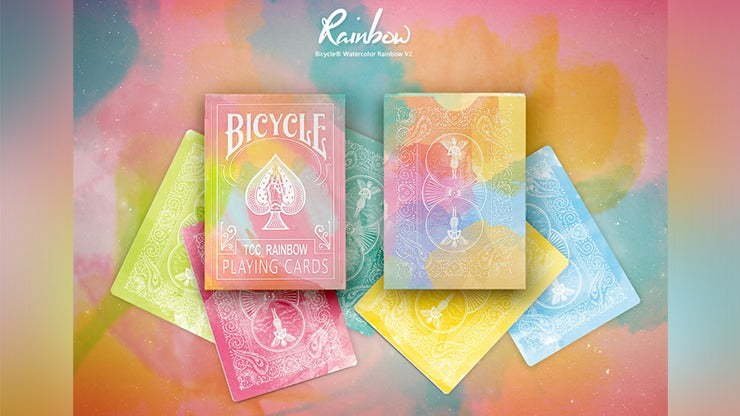 Bicycle Rainbow, Peach Playing Cards by TCC