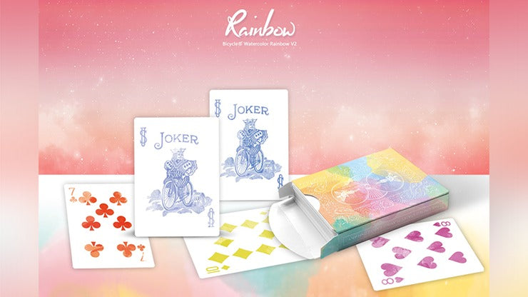 Bicycle Rainbow, Peach Playing Cards by TCC