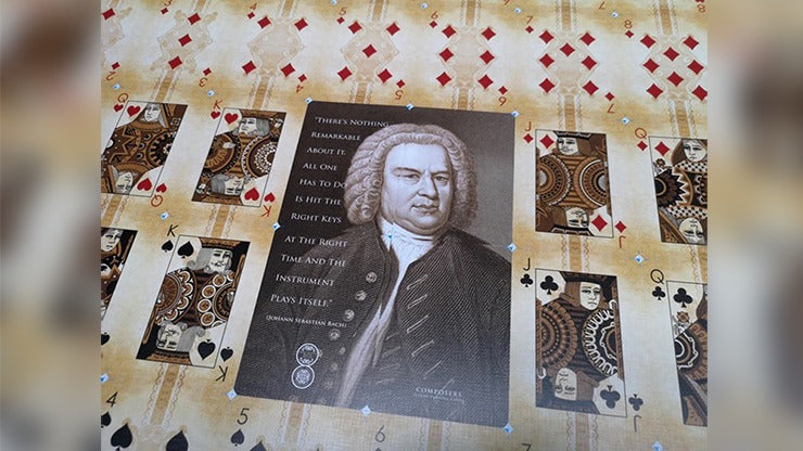Johann Sebastian Bach, compositeurs jouant aux cartes