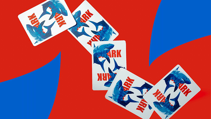 6 cartes à jouer Shark, étui gratuit de 6 boîtes inclus par Riffle Shuffle