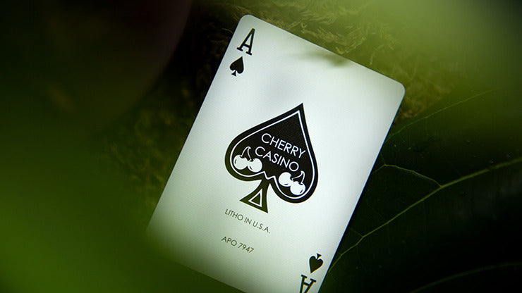Cherry Casino House Deck Playing Cards, Sahara Green, on sale