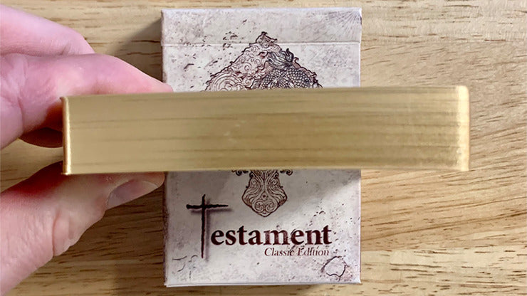 Cartes à jouer Testament doré