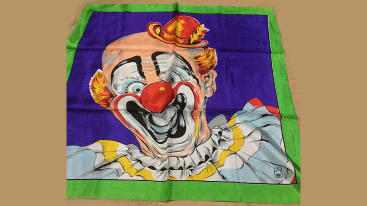Rice Picture Silk 27 inch, Circus Clown by Silk King Studios