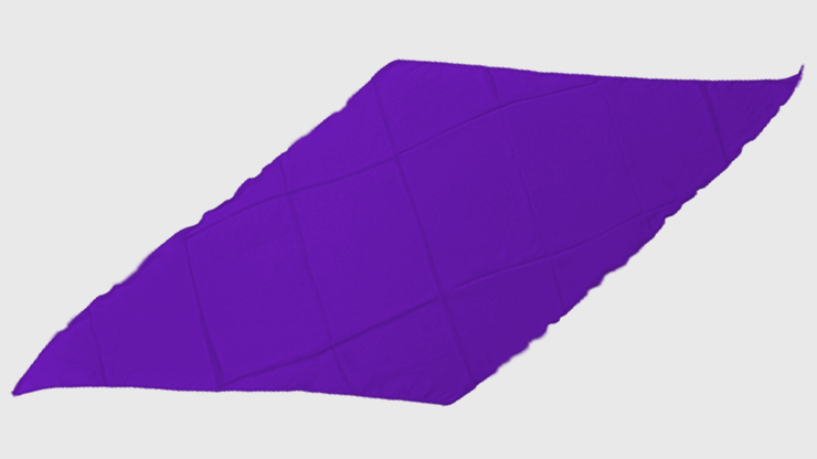 Diamond Cut Silk 18 inch (Purple) by Magic by Gosh-Trick