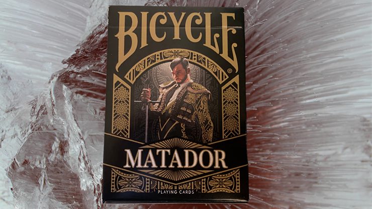 Bicycle Matador, cartes à jouer noires et dorées