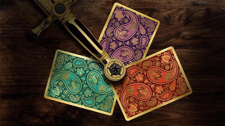 Paisley Royals, Teal Playing Cards by Dutch Card House Company*