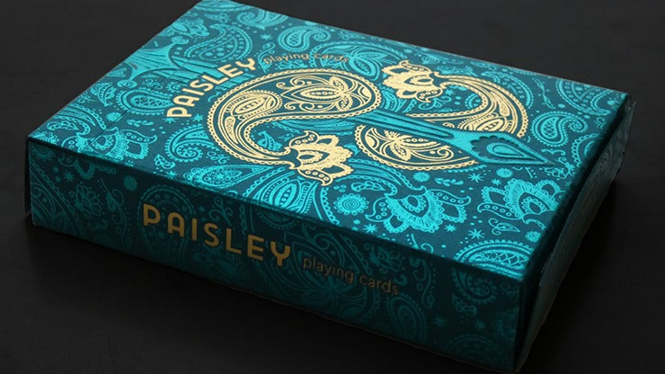 Paisley Royals, cartes à jouer bleu sarcelle par Dutch Card House Company*