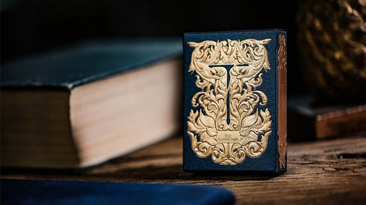 Jeu de cartes bleu de luxe Sword T de TCC, en vente