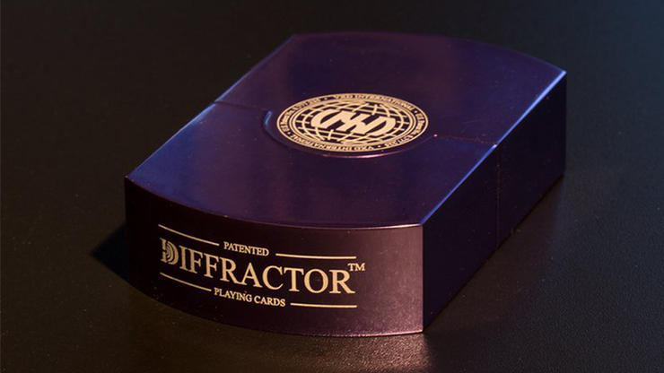 Vegas Diffractor Ultraviolet, Metal Playing Cards