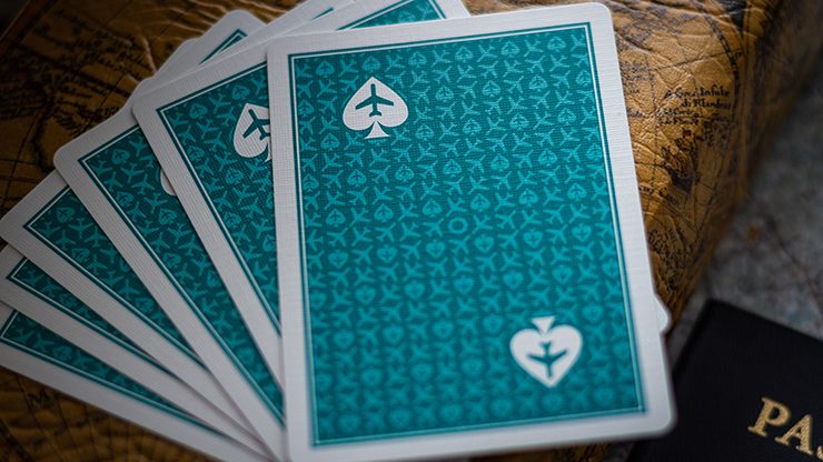 Édition Lounge en Terminal Teal par Jetsetter Playing Cards*