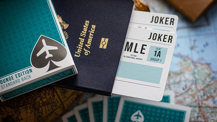 Édition Lounge en Terminal Teal par Jetsetter Playing Cards*