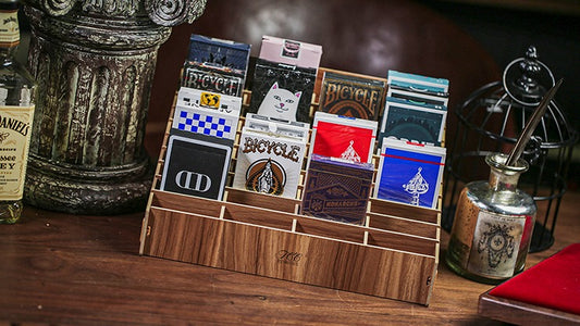 Présentoir magique de cartes en bois, grand format, 40 jeux de cartes, par TCC