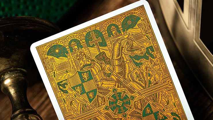 King Arthur, Emerald Saga Playing Cards by Riffle Shuffle