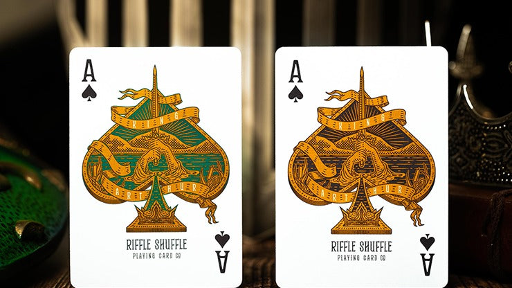 King Arthur, Emerald Saga Playing Cards by Riffle Shuffle
