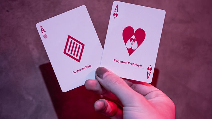 Prototype, cartes à jouer rouges suprêmes par Vin