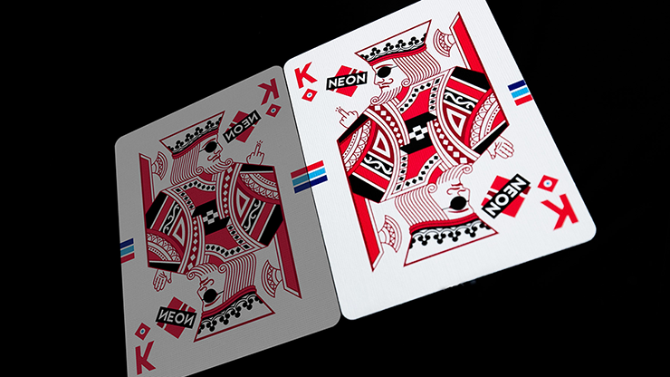 Half Brick, 6 Decks HYPER NEON Playing Cards by Riffle Shuffle