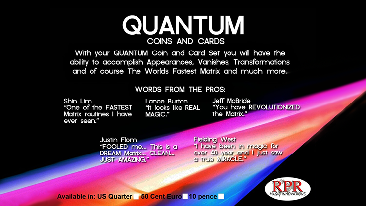 Quantum Coins, UK 10 Pence Red Card Gimmicks and Online Instructions by Greg Gleason and RPR Magic Innovations