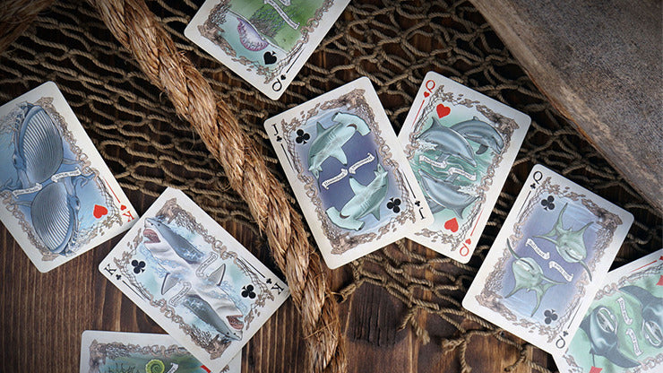 Sea Creatures Deck, Colorized Playing Cards