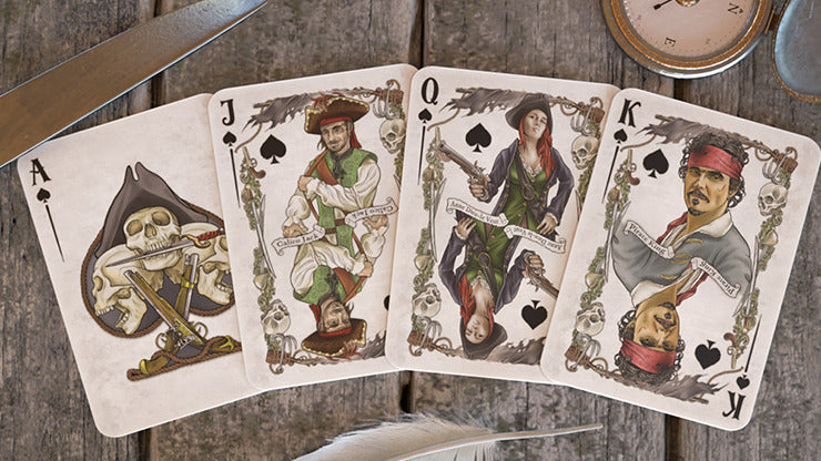 Le Pirate Deck, cartes à jouer colorisées