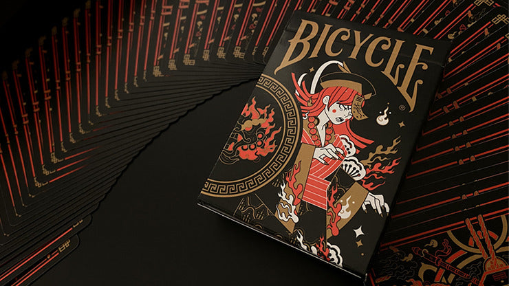 Cartes à jouer Bicycle Midnight Geung Si par HypieLab