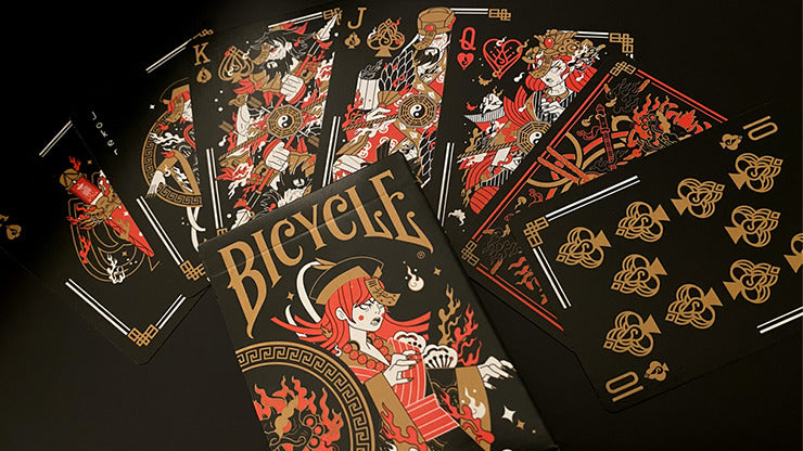 Cartes à jouer Bicycle Midnight Geung Si par HypieLab