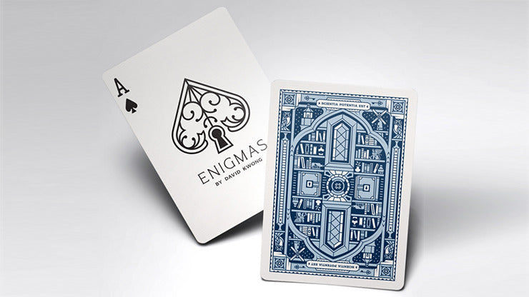 ENIGMAS Puzzle Hunt, cartes à jouer bleues