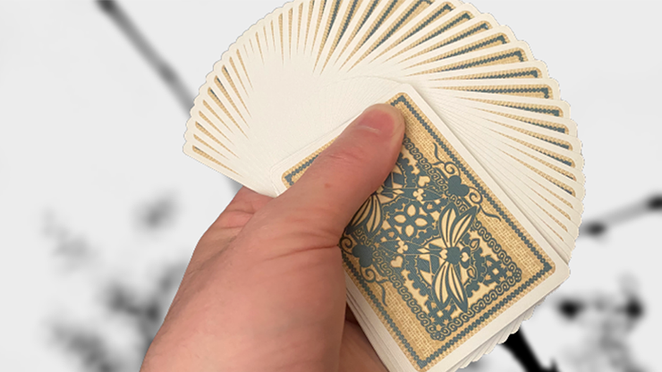 Bicycle Dragonfly, Tan Playing Cards