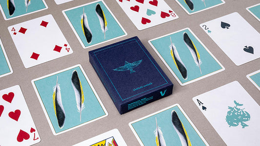 Feather Deck: Goldfinch Edition, Teal by Joshua Jay, on sale