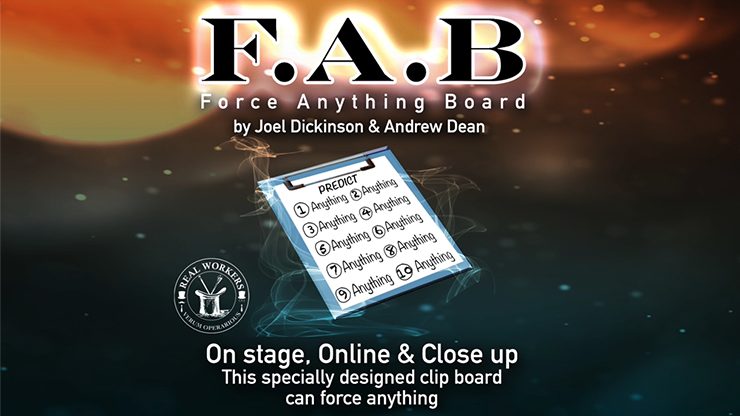 FAB BOARD A4/RED, Gimmicks and Online Instruction by Joel Dickinson &amp; Andrew Dean