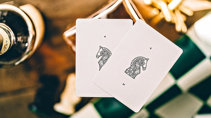 Knights V2, White Playing Cards