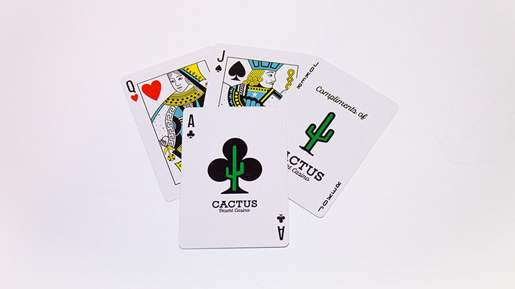 Jeu De Cartes Cactus, Bleu Poussiéreux