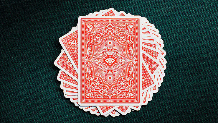 Red V2 Cohorts, Luxury-pressed E7 Playing Cards