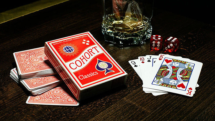 Red V2 Cohorts, Luxury-pressed E7 Playing Cards