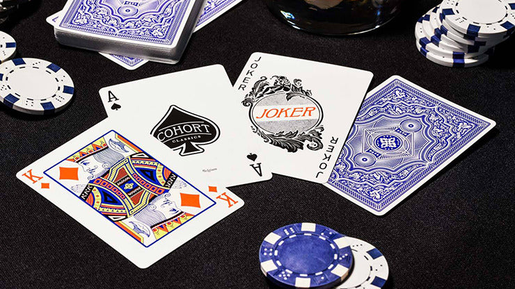 Blue Cohorts, Luxury-pressed E7 Playing Cards