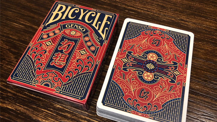Cartes à jouer Bicycle Genso Blue par Card Experiment