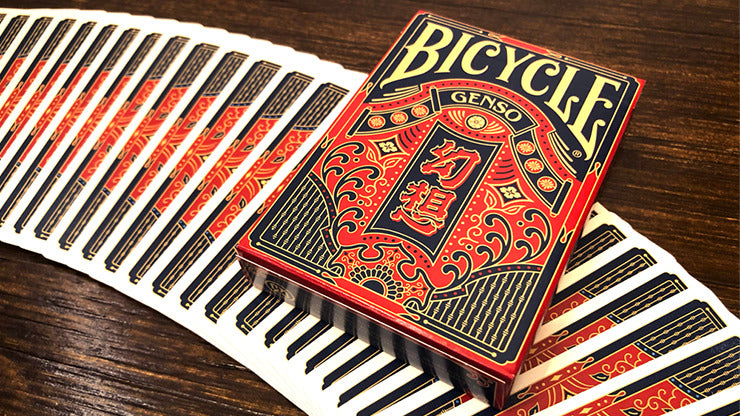 Cartes à jouer Bicycle Genso Blue par Card Experiment