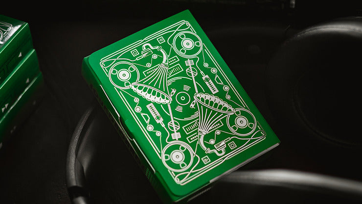 Soundboards V4 Green Edition Playing Cards by Riffle Shuffle, on sale