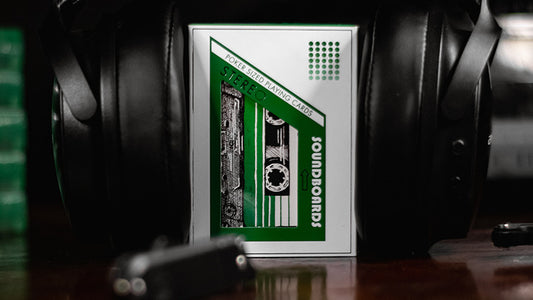 Soundboards V4 Green Edition Playing Cards by Riffle Shuffle, on sale