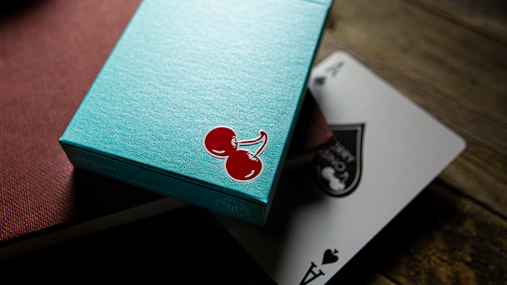 Cherry Casino House Deck (Tropicana Teal) Playing Cards by Pure Imagination Projects