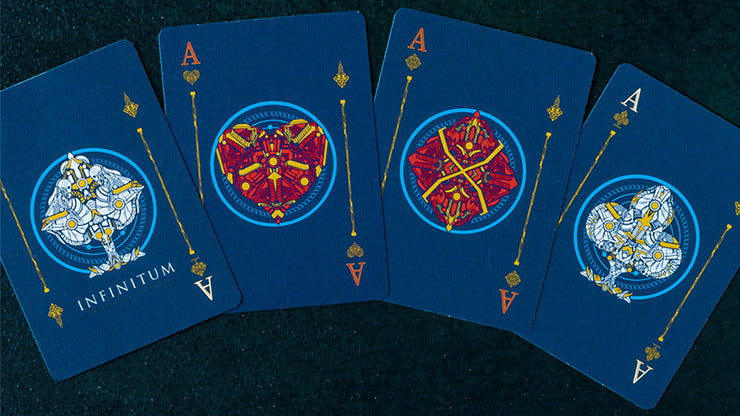 INFINITUM, Royal Blue Playing Cards